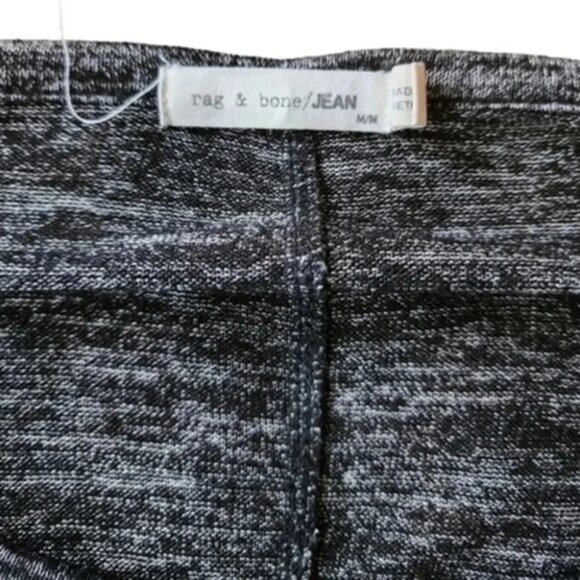 Rag &  Bone Hudson Long-Sleeve Tee Marled Grey Relaxed Fit Women's size Medium - Picture 8 of 9